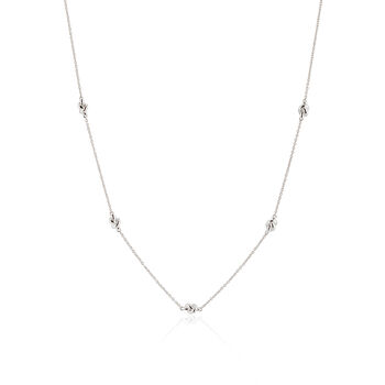 St Ives Sterling Silver Knot Necklace, 3 of 4
