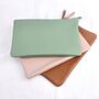Personalised Small Leather Clutch Pouch Bag, thumbnail 6 of 10