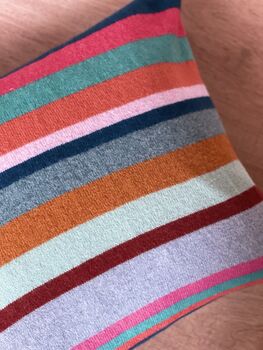 Large 22' Bold Contrasting Stripe Cushions, 8 of 8