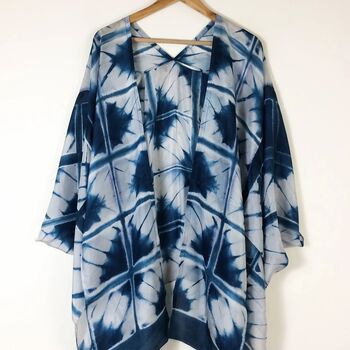 Pure Silk Kimono Jacket Itajime Hand Embellished, 2 of 8