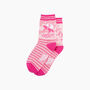 Saddle Up Horse Combed Cotton Odd Socks In Pink, thumbnail 3 of 4