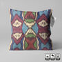 Multicoloured Traditional Hand Woven Ikat Cushion Cover, thumbnail 6 of 7