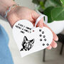 Personalised Alsatian Dog Heart Hanging Decoration, thumbnail 1 of 2
