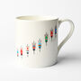 Gift Idea For Cyclist, Set Of Four Cycling Art Mugs, thumbnail 6 of 9