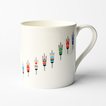 Gift Idea For Cyclist, Set Of Four Cycling Art Mugs, 6 of 9
