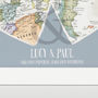 Personalised Location Map Hearts Print, thumbnail 3 of 9