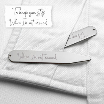 Personalised Handwriting Collar Stiffeners, 2 of 7