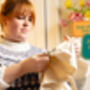 Learn To Sew Your Own Embroidered Flowers Kit Stick And Stitch, thumbnail 6 of 8