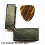 Banded Tiger Jasper Guitar Pick In A Gift Box, thumbnail 1 of 7