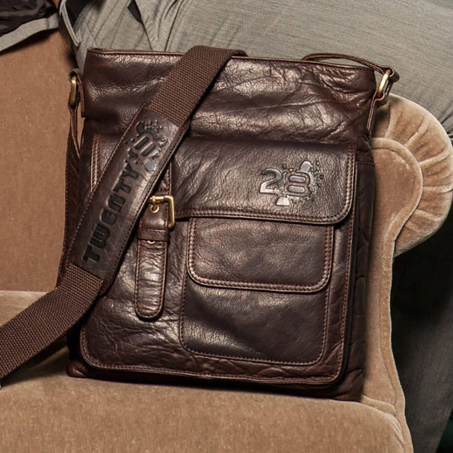 men&#39;s leather crossbody bag by twenty8 leather | 0