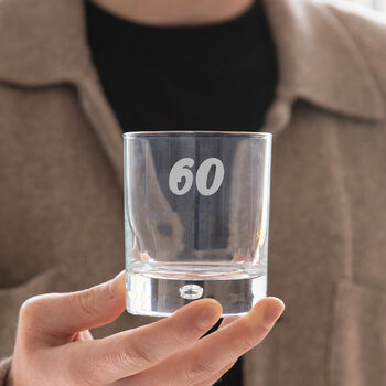 Personalised Whiskey Glass 50th Birthday, 2 of 3