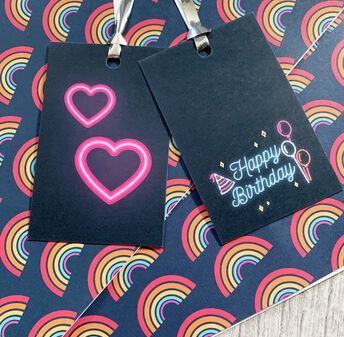 Rainbow Giftwrap And Tags Birthday Set, 3 of 3