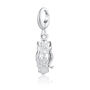 Sterling Silver Wise Owl Charm Necklace, thumbnail 5 of 7