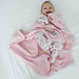 Personalised Pink Cellular Baby Blanket, thumbnail 8 of 12