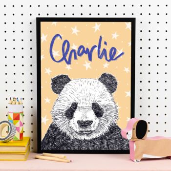 Personalised Panda Print, 4 of 11