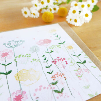 Set Of Four Meadow Notecards, 2 of 5
