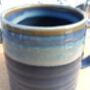 Individual Reactive Glaze Brûlée Mug In Denim Glaze, thumbnail 2 of 12