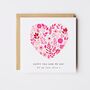 Happy You And Me Valentines Day Card / Pink, thumbnail 1 of 2