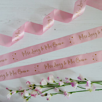 Hen Party 48mm Personalised Printed Ribbon, 2 of 6