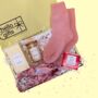 Scented Candle, Cosy Socks And Satin Accessory Giftbox, thumbnail 1 of 8