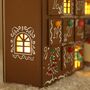 Personalised Fill Your Own Colour Pop Gingerbread House LED Advent Calendar, thumbnail 10 of 11