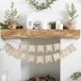 Hessian Burlap Merry Christmas Bunting, thumbnail 1 of 3