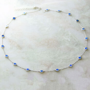 Sterling Silver Opal Necklace, 2 of 12