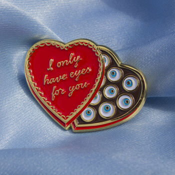 I Only Have Eyes For You Enamel Pin Badge, 2 of 5