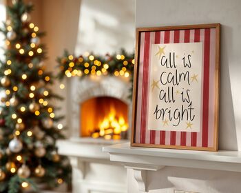 Calm And Bright Christmas Art Print, 2 of 9