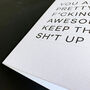 Personalised You Are Awesome Greetings Card, thumbnail 6 of 11