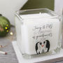 Grandparents First Christmas Penguin Scented Candle, thumbnail 2 of 6