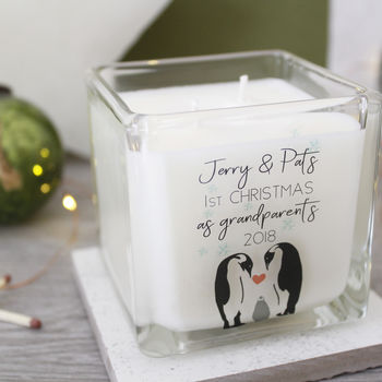 Grandparents First Christmas Penguin Scented Candle, 2 of 6