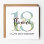 Floral 18th Birthday Card, thumbnail 1 of 2