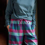 Women's Montrose Check Pyjama Trousers, thumbnail 2 of 2