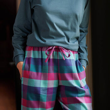Women's Montrose Check Pyjama Trousers, 2 of 2