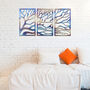 Abstract Tree Branches Triptych: Metal Wall Art Panels, thumbnail 9 of 11