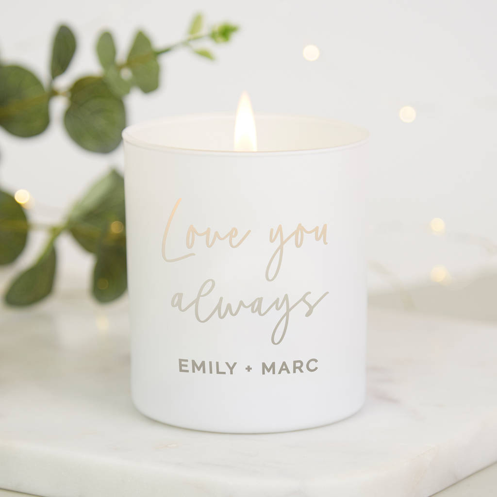 Girlfriend Candle Anniversary Gift By LOOM Weddings