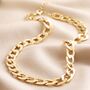 Chunky Chain Necklace In Gold Plating, thumbnail 5 of 5