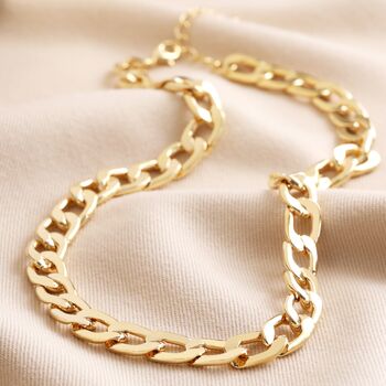 Chunky Chain Necklace In Gold Plating, 5 of 5