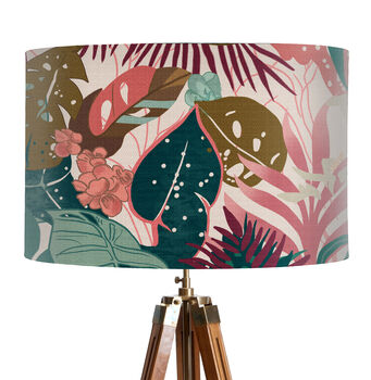 Bright Tropics Two Abstract Jungle Tropical Lampshade, 2 of 6