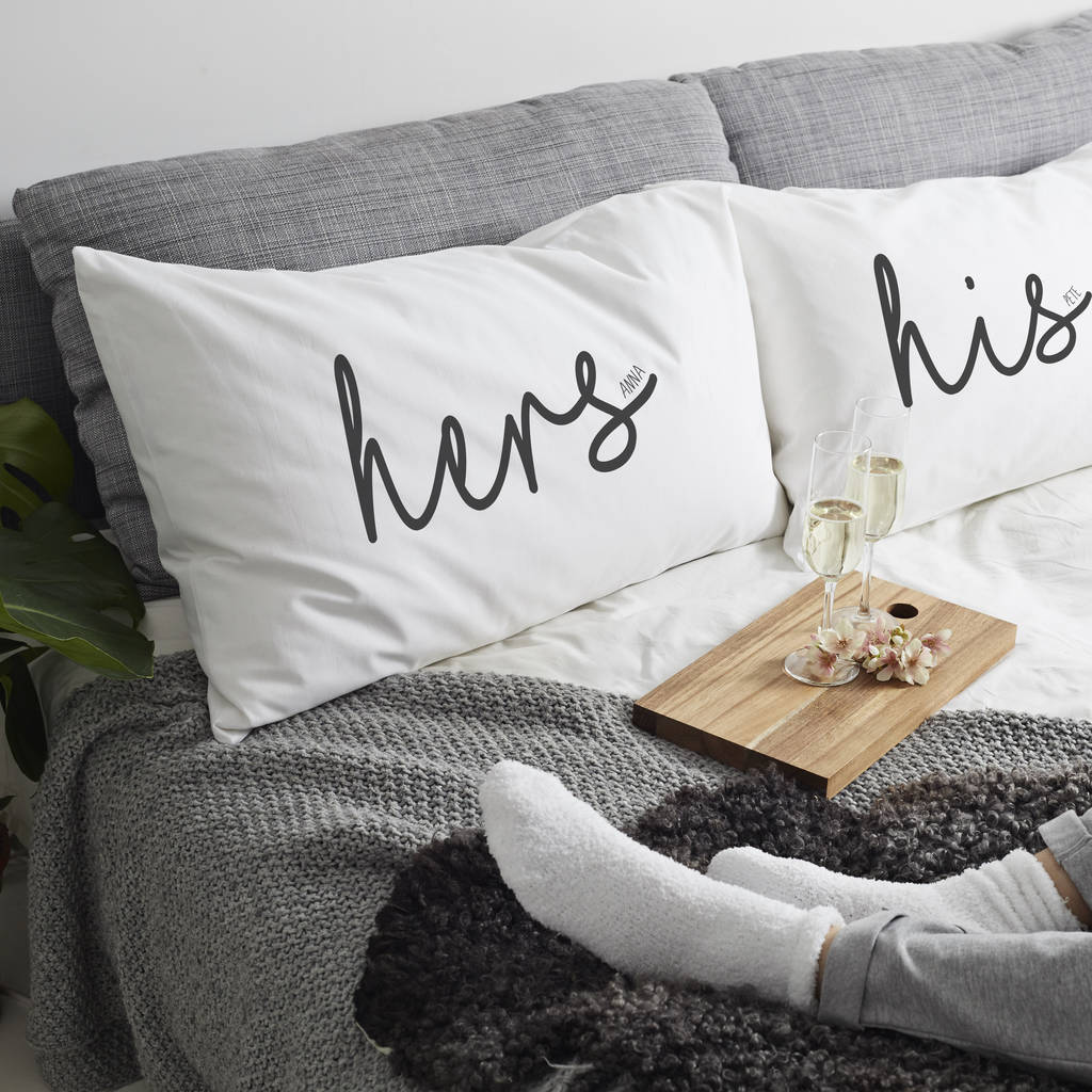 Personalised 'his Or Hers' Pillow Case By A Piece Of ...