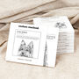 Jack Russell Terrier Dog Illustration Ceramic Coaster, thumbnail 2 of 10