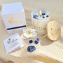 Gardenia Scented Candle Infused With Lapis Lazuli Crystals, thumbnail 1 of 10