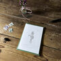 ‘Forget Me Not’ Botanical Spring Flower Notecard, thumbnail 3 of 4