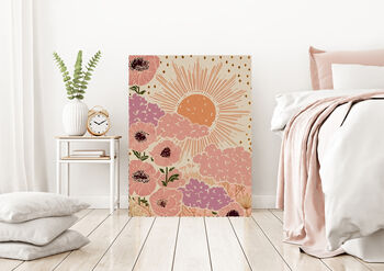 Celestial Sun Flower Art Print, 4 of 5
