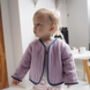Baby And Child's Quilted Coat With Daisy Flower, thumbnail 9 of 9
