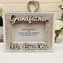 Personalised Grandad Photo Frame Christmas Gift Script, thumbnail 2 of 5