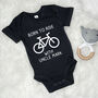 Born To Ride With Uncle Cycling Babygrow, thumbnail 3 of 7