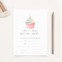 10 Party Invites Rainbow Cupcake, thumbnail 1 of 3
