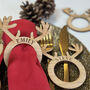 Personalised Reindeer Antler Napkin Rings, thumbnail 6 of 10